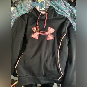 Under Armour Womens Pink Camo/Black Hoodie
